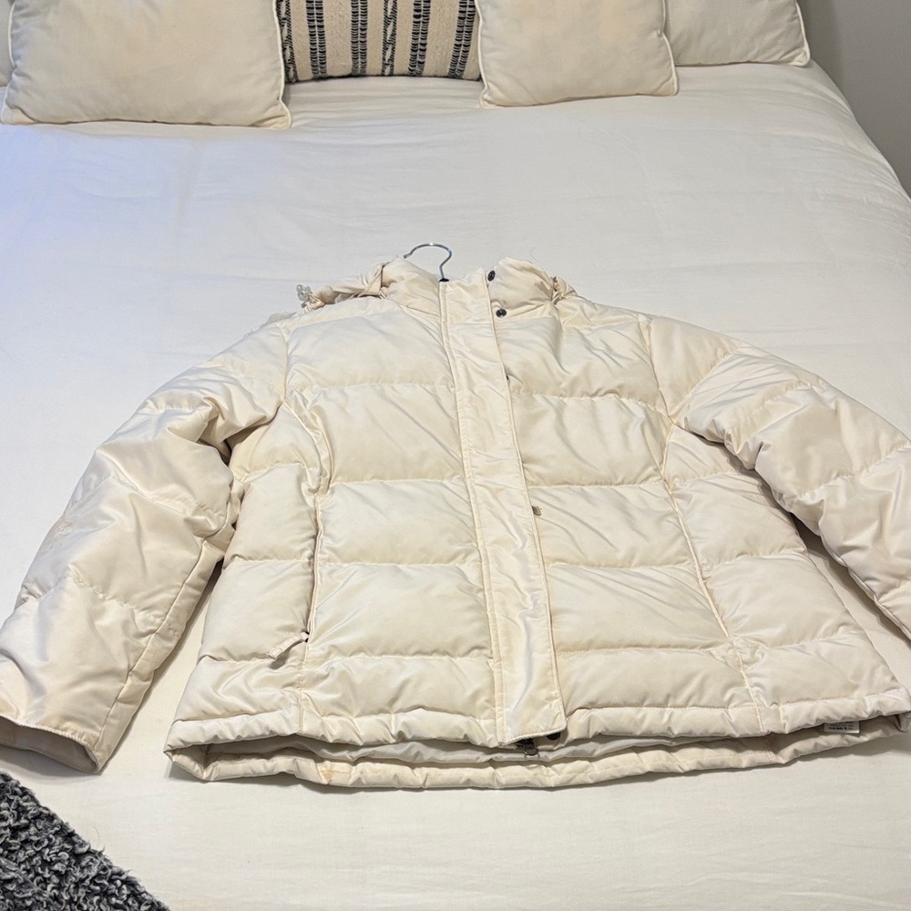 L.L. Bean Cream Puffer Jacket